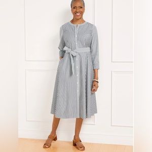 Talbots 12P Belted Shirt Dress